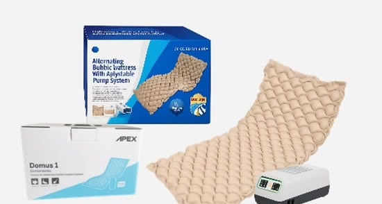 Colchón antiescaras de aire con compresor