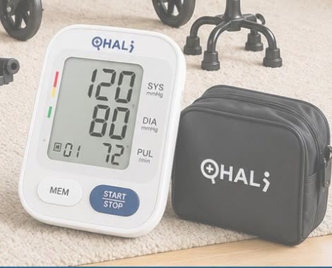 Tensiómetro digital de brazo QHALI con estuche